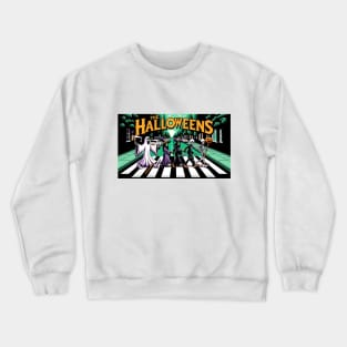 Halloween Street  Abbey Road Parody Crewneck Sweatshirt